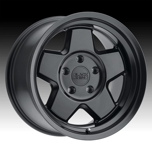 Black Rhino Realm Semi Gloss Black Custom Truck Wheels 1